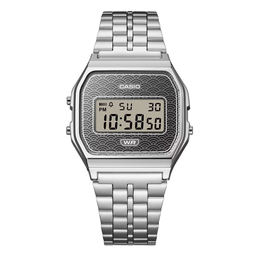 CASIO Vintage Ρολόι Limited edition Ασημί ανοξείδωτο ατσάλι μπρασελέ A159WEVJ-7ER