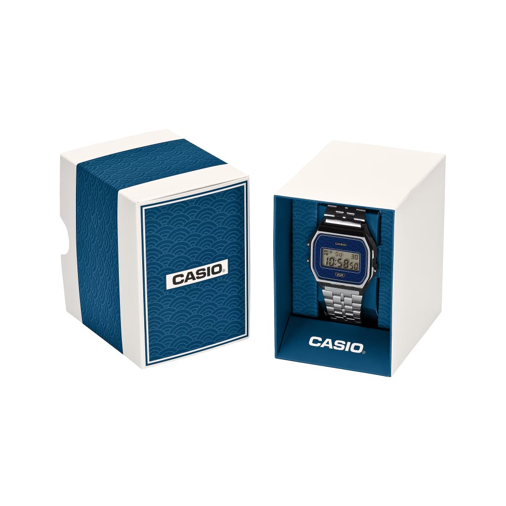 CASIO Vintage Ρολόι Limited edition Ασημί ανοξείδωτο ατσάλι μπρασελέ A159WEVJ-2ER