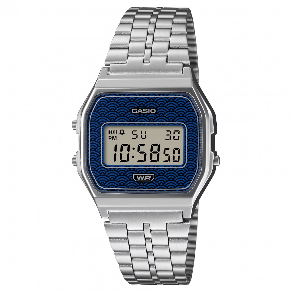 CASIO Vintage Ρολόι Limited edition Ασημί ανοξείδωτο ατσάλι μπρασελέ A159WEVJ-2ER