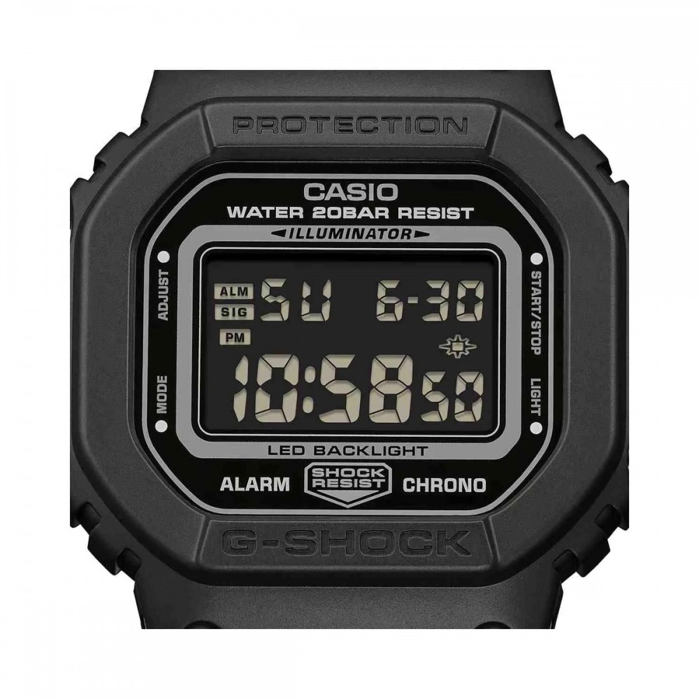 CASIO G-Shock Ανδρικό Ρολόι Μαύρο  Υφασμάτινο λουράκι DW-5600MNC-1ER