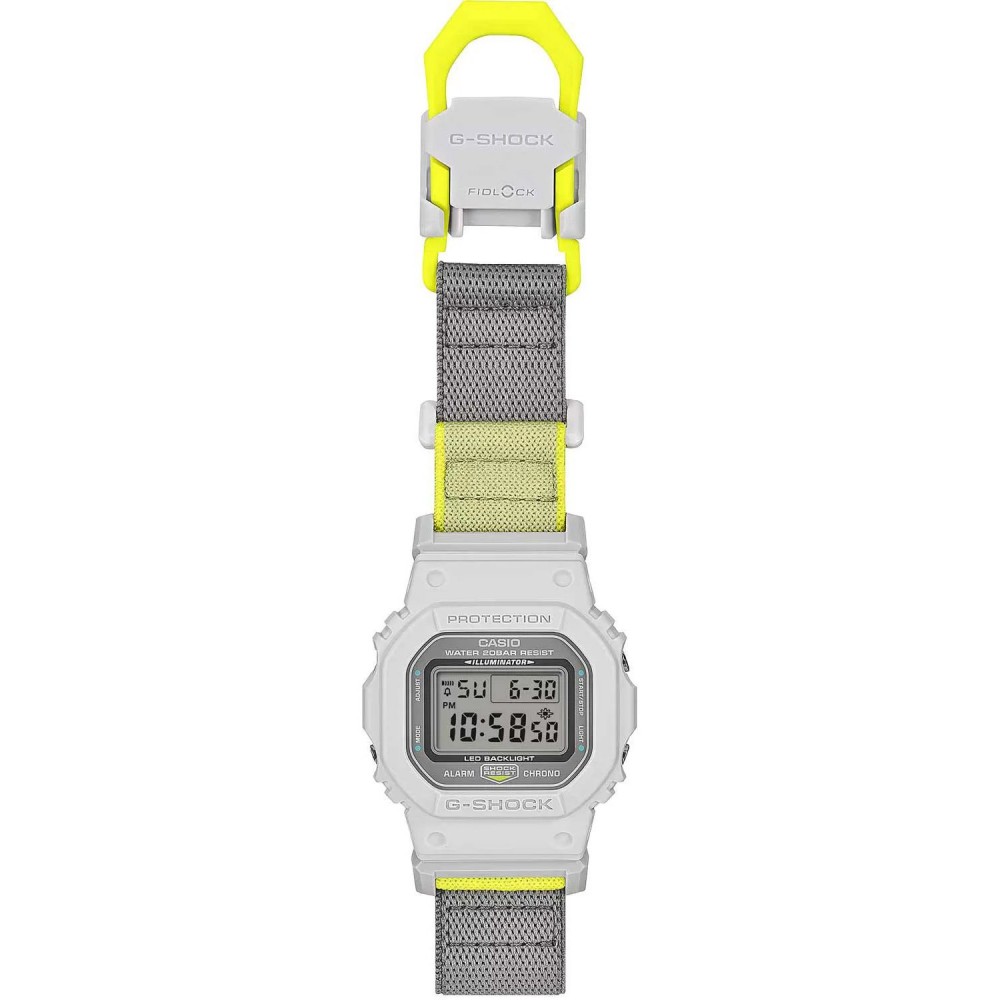 CASIO G-Shock Χρονογράφος Ρολόι Δίχρωμο Υφασμάτινο λουράκι DW-5600MNC-7A8ER