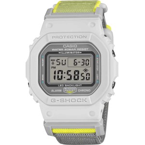 CASIO G-Shock Ανδρικό Ρολόι Γκρι/Κίτρινο  Υφασμάτινο λουράκι DW-5600MNC-7A8ER