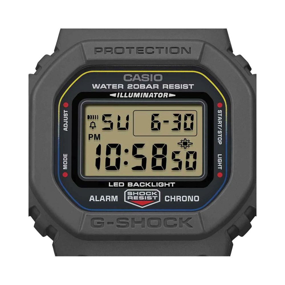 CASIO G-Shock Χρονογράφος Ρολόι Δίχρωμο Υφασμάτινο λουράκι DW-5600MNC-8A2ER