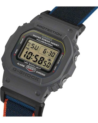 CASIO G-Shock Ανδρικό Ρολόι Πολύχρωμο Υφασμάτινο λουράκι DW-5600MNC-8A2ER