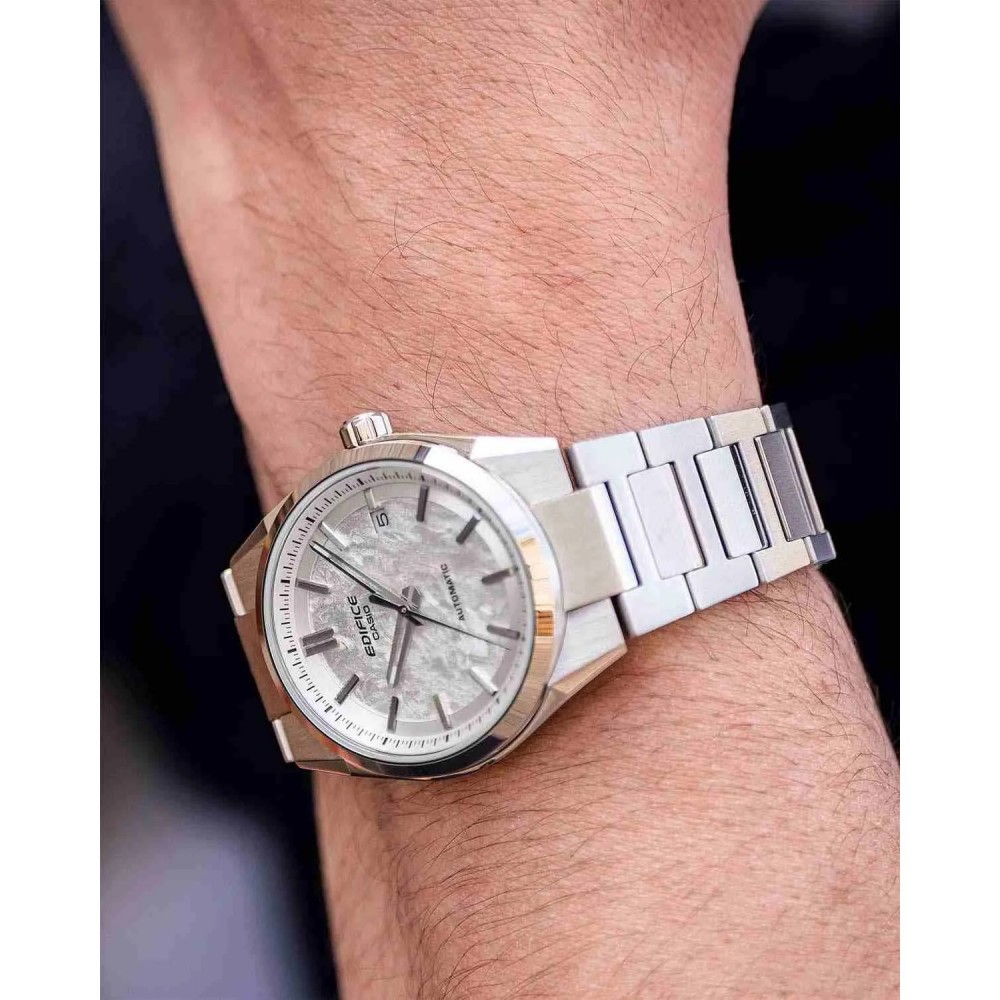 CASIO Edifice Αυτόματο Ρολόι Ασημί Ανοξείδωτο Ατσάλι Μπρασελέ EFK-110D-7AER CASIO Edifice Αυτόματο Ρολόι Ασημί Ανοξείδωτο Ατσάλι Μπρασελέ EFK-110D-7AER