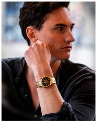 CASIO Edifice Αυτόματο Ρολόι Επιχρυσωμένο Ανοξείδωτο Ατσάλι Μπρασελέ EFK-200DG-5AER