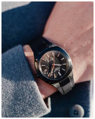 CASIO Edifice Forged Carbon Αυτόματο Ρολόι Μαύρο Καουτσούκ μπρασελέ EFK-200XPB-1AER