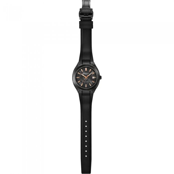 CASIO Edifice Forged Carbon Αυτόματο Ρολόι Μαύρο Καουτσούκ μπρασελέ EFK-200XPB-1AER