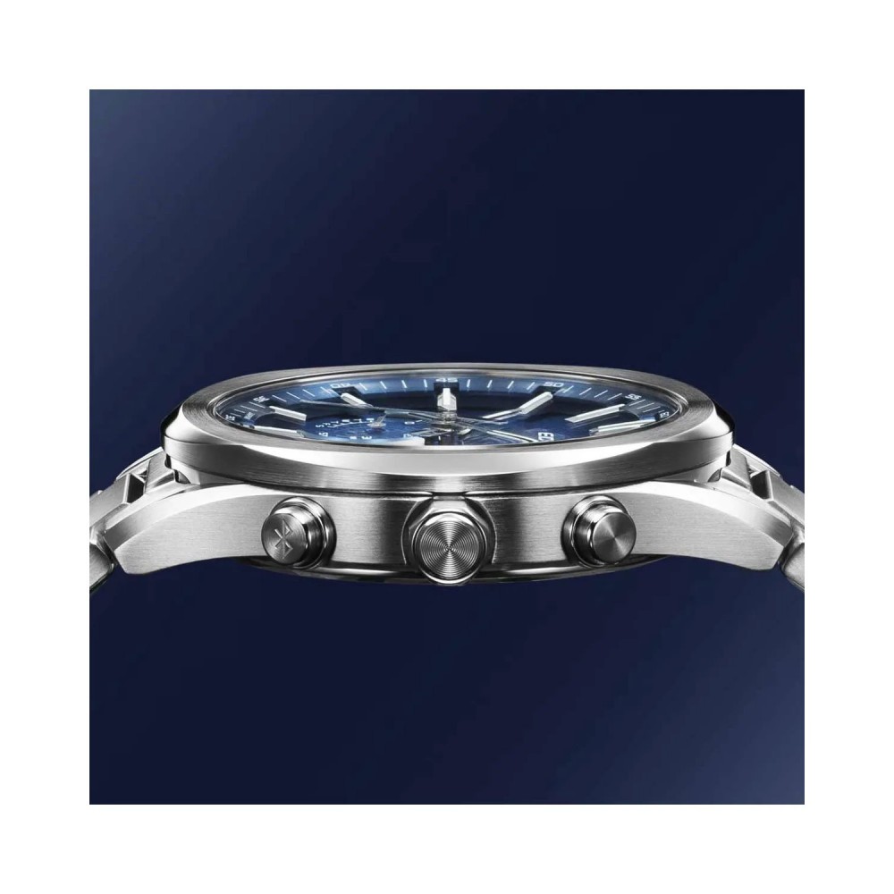 CASIO Edifice Tough Solar Smartwatch Xρονογράφος Ασημί Ανοξείδωτο Ατσάλι μπρασελέ EQB-1300D-2AEF