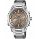 CASIO Edifice Tough Solar Smartwatch Xρονογράφος Ασημί Ανοξείδωτο Ατσάλι μπρασελέ EQB-1300D-5AEF