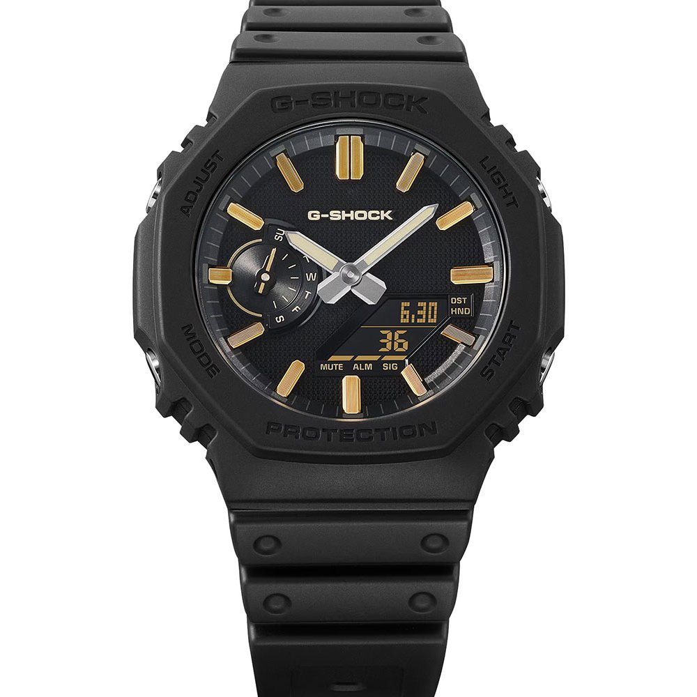 CASIO G-Shock Luxe Χρονογράφος Ρολόι Μαύρο Καουτσούκ Λουράκι GA-2100LXB-1A9ER