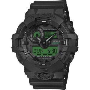 CASIO G-SHOCK Χρονογράφος Ρολόι Μαύρο Καουτσούκ Λουράκι GA-700BEG-1AER
