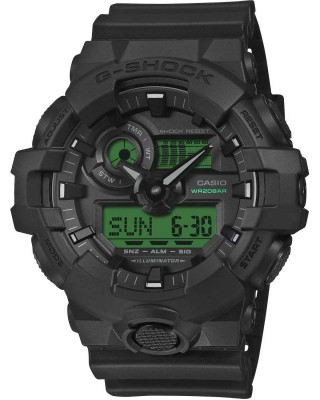 CASIO G-SHOCK Χρονογράφος Ρολόι Μαύρο Καουτσούκ Λουράκι GA-700BEG-1AER