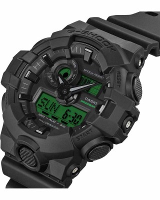 CASIO G-SHOCK Χρονογράφος Ρολόι Μαύρο Καουτσούκ Λουράκι GA-700BEG-1AER