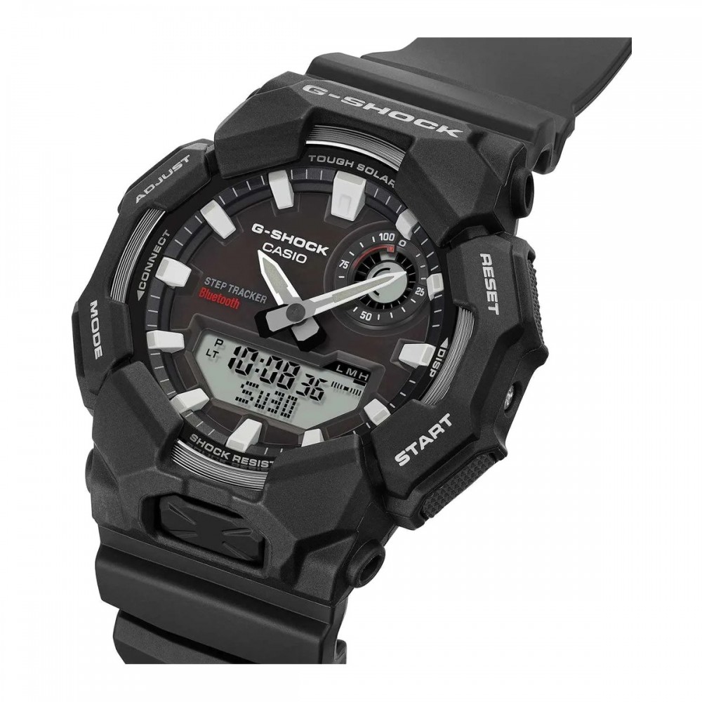 CASIO G-SHOCK Tough Solar Smartwatch Χρονογράφος Ρολόι Μαύρο Καουτσούκ Λουράκι GA-B010-1AER