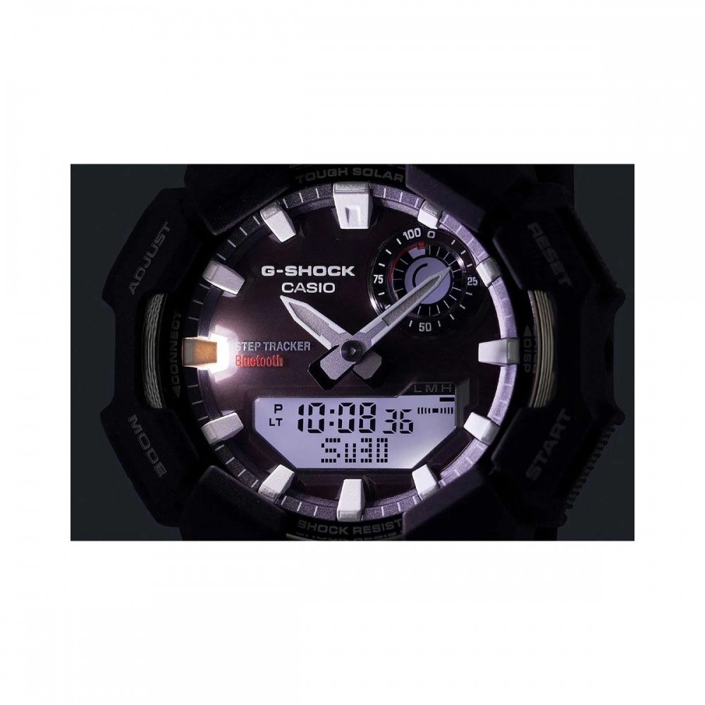 CASIO G-SHOCK Tough Solar Smartwatch Χρονογράφος Ρολόι Μαύρο Καουτσούκ Λουράκι GA-B010-1AER