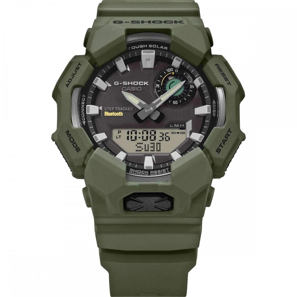 CASIO G-SHOCK Tough Solar Smartwatch Χρονογράφος Ρολόι Πράσινο Καουτσούκ Λουράκι GA-B010-3AER