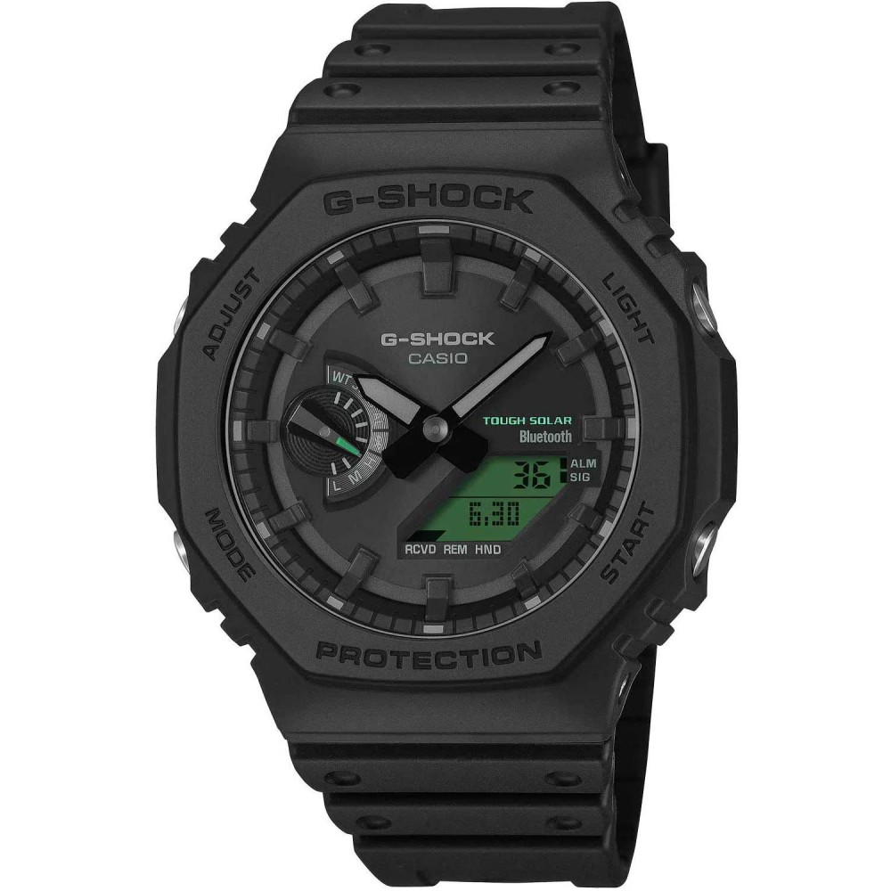 CASIO G-SHOCK Solar Smartwatch Χρονογράφος Ρολόι Μαύρο Καουτσούκ Λουράκι GA-B2100BEG-1AER CASIO G-SHOCK Solar Smartwatch Χρονογράφος Ρολόι Μαύρο Καουτσούκ Λουράκι GA-B2100BEG-1AER