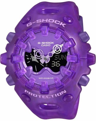 CASIO G-SHOCK Limited Edition Ρολόι Μωβ Διάφανο λουράκι GA-V01SKE-6AER