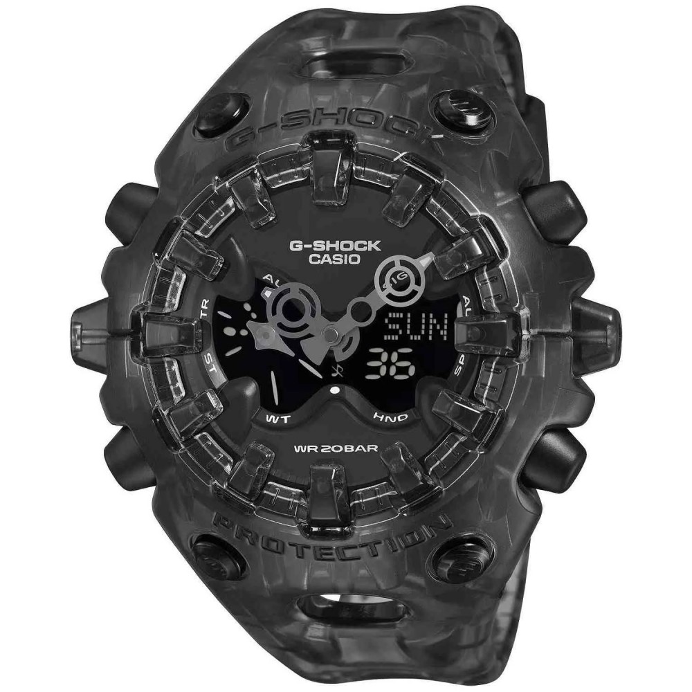 CASIO G-SHOCK Limited Edition Ρολόι Μαύρο Διάφανο λουράκι GA-V01SKE-8AER CASIO G-SHOCK Limited Edition Ρολόι Μαύρο Διάφανο λουράκι GA-V01SKE-8AER