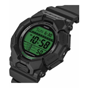 CASIO Black × Electro Green Special Edition Digital Ρολόι Μαύρο Καουτσούκ Λουράκι GD-010BEG-1ER