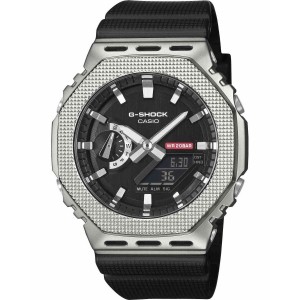 CASIO G-SHOCK  Χρονογράφος Ρολόι Μαύρο Καουτσούκ Λουράκι GM-2100M-1AER