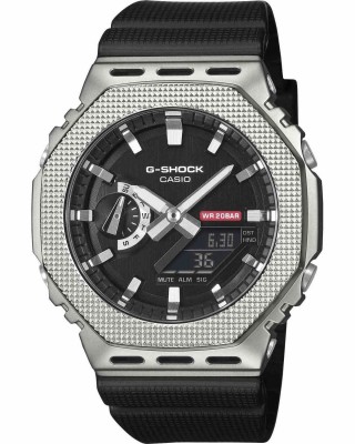 CASIO G-SHOCK  Χρονογράφος Ρολόι Μαύρο Καουτσούκ Λουράκι GM-2100M-1AER