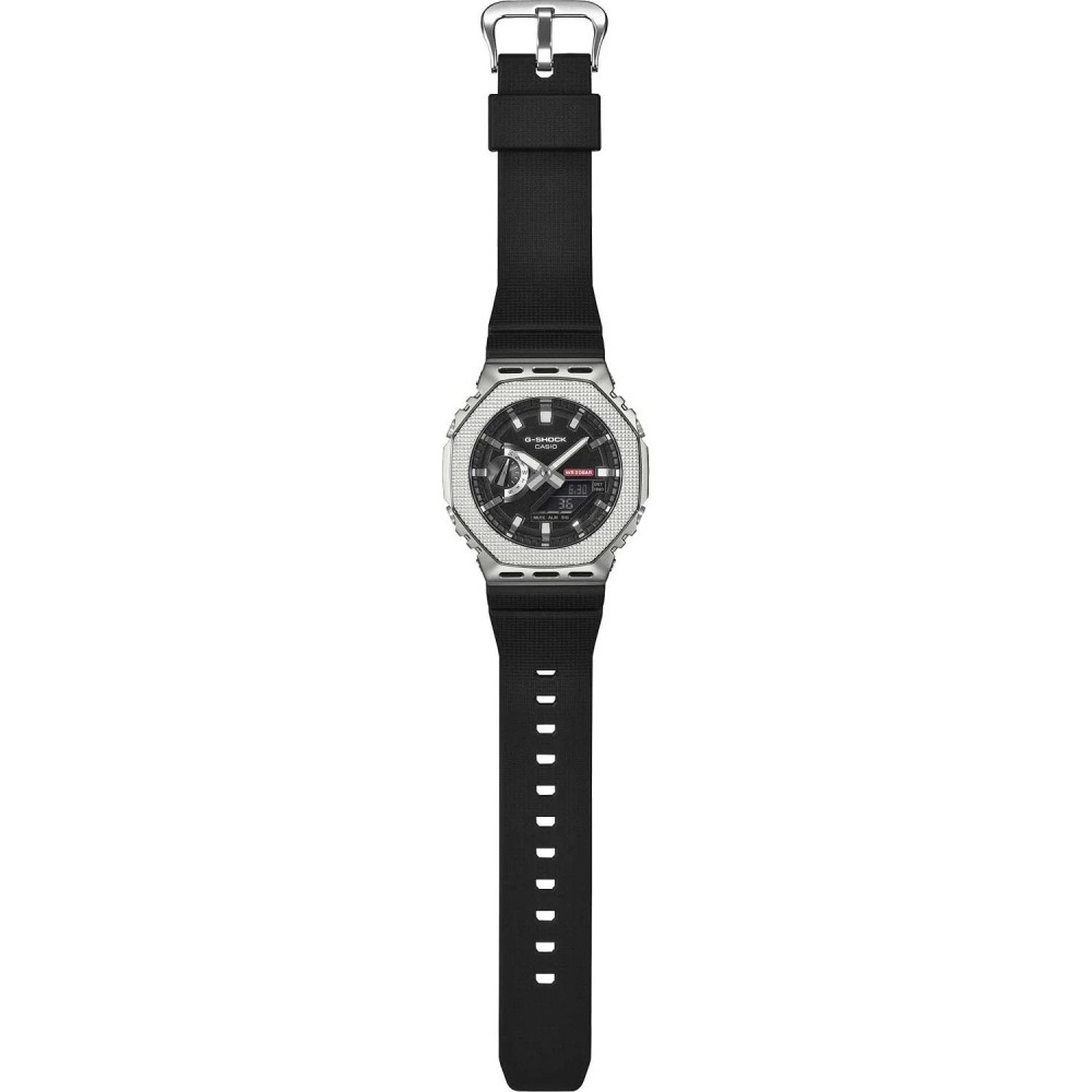CASIO G-SHOCK  Χρονογράφος Ρολόι Μαύρο Καουτσούκ Λουράκι GM-2100M-1AER