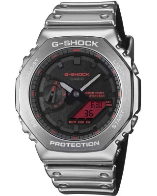 CASIO G-SHOCK  Χρονογράφος Ρολόι Ασημί Καουτσούκ Λουράκι GM-2100YRA-8AER