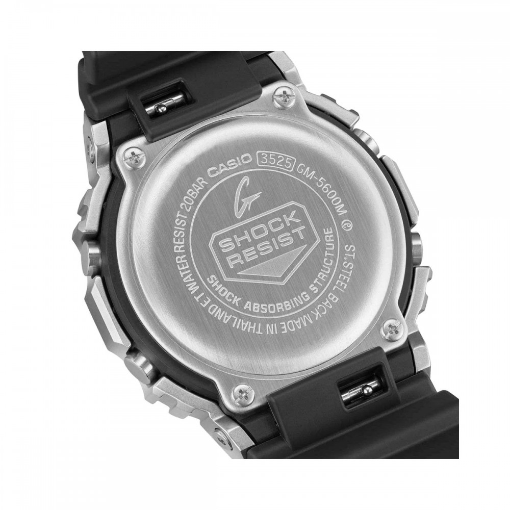 CASIO G-SHOCK Χρονογράφος Ρολόι Μαύρο Καουτσούκ Λουράκι GM-5600M-1ER