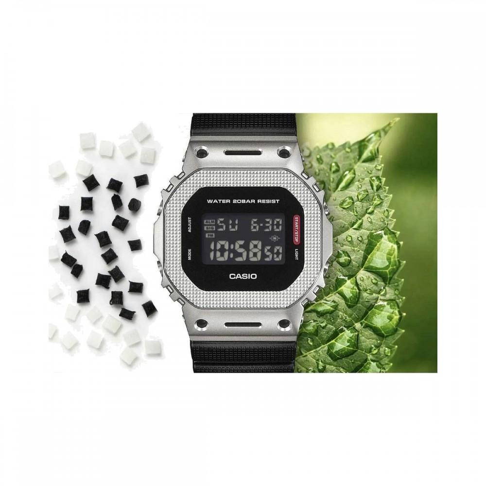 CASIO G-SHOCK Χρονογράφος Ρολόι Μαύρο Καουτσούκ Λουράκι GM-5600M-1ER