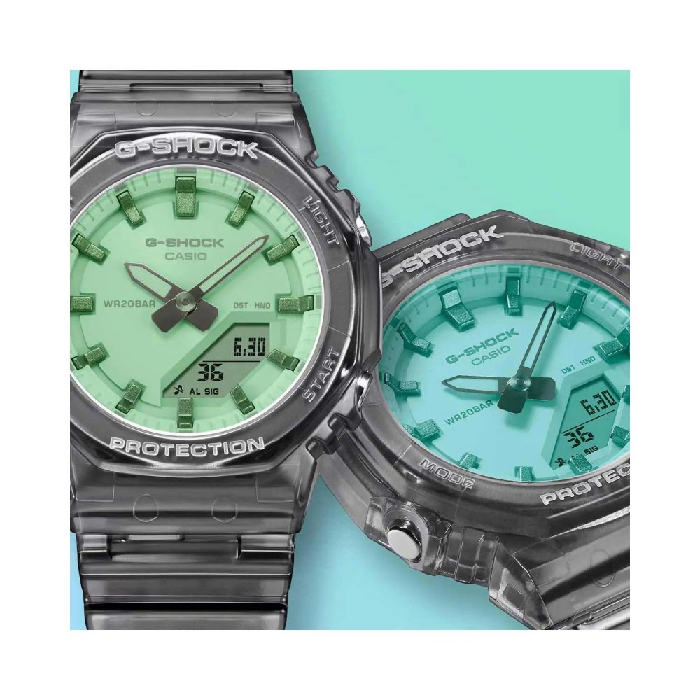 CASIO G-SHOCK Χρονογράφος Ρολόι Γκρι Διάφανο Βιολογικής προέλευσης GMA-P2100SR-1AER