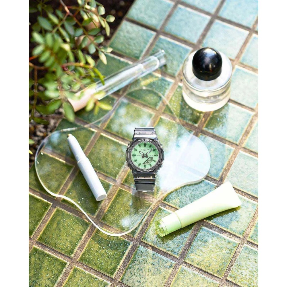 CASIO G-SHOCK Χρονογράφος Ρολόι Γκρι Διάφανο Βιολογικής προέλευσης GMA-P2100SR-1AER