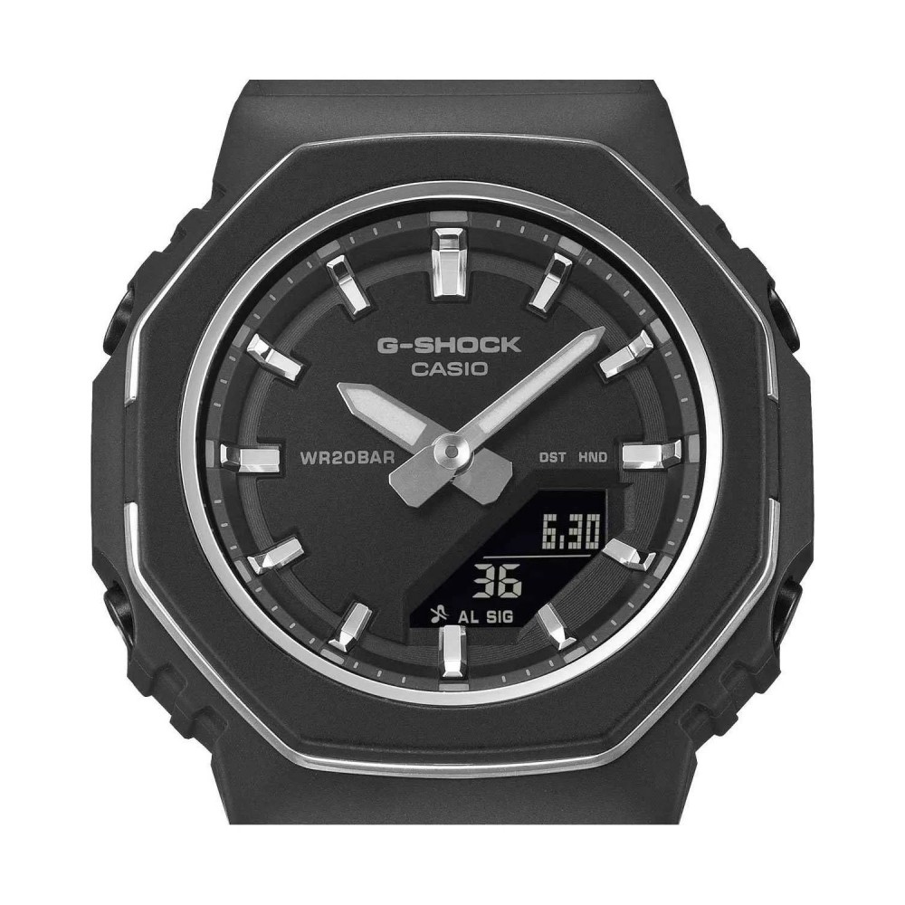 CASIO G-SHOCK Χρονογράφος Ρολόι Μα΄ύρο Διάφανο Βιολογικής προέλευσης GMA-P2110-1AER