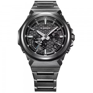 CASIO G-SHOCK Smartwatch Tough Solar Χρονογράφος Ρολόι Μαύρο Ανοξείδωτο ατσάλι μπρασελέ GST-B1000BD-1AER