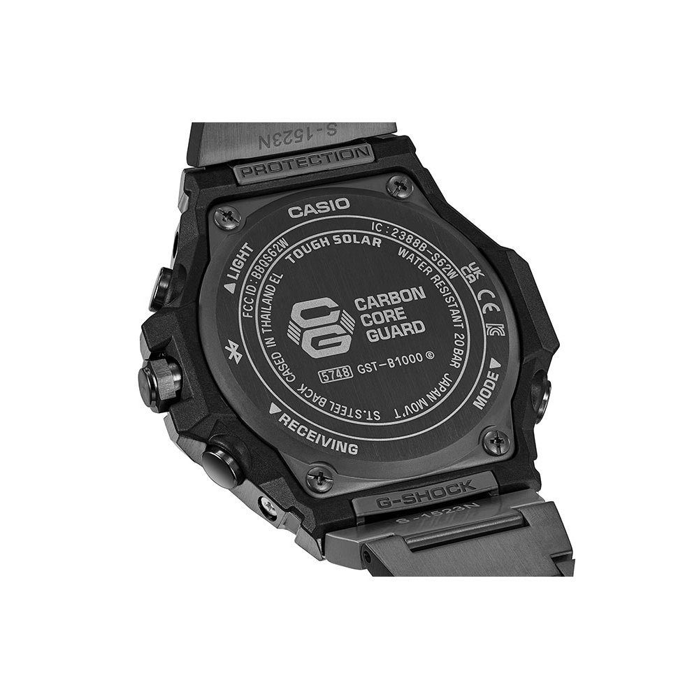 CASIO G-SHOCK Smartwatch Tough Solar Χρονογράφος Ρολόι Μαύρο Ανοξείδωτο ατσάλι μπρασελέ GST-B1000BD-1AER CASIO G-SHOCK Smartwatch Tough Solar Χρονογράφος Ρολόι Μαύρο Ανοξείδωτο ατσάλι μπρασελέ GST-B1000BD-1AER