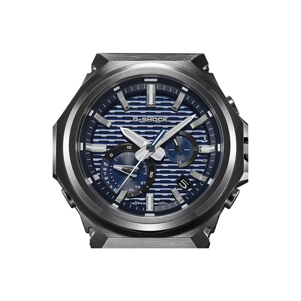 CASIO G-SHOCK Smartwatch Tough Solar Χρονογράφος Ρολόι Μαύρο Ανοξείδωτο ατσάλι μπρασελέ GST-B1000BD-2AER