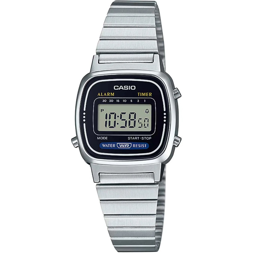 CASIO Vintage Ρολόι Unisex Ασημί Ανοξείδωτο Ατσάλι μπρασελέ LA-670WEA-1EF