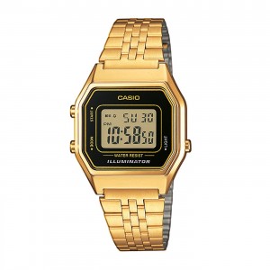 CASIO Vintage Ρολόι Επίχρυσο ανοξείδωτο ατσάλι LA-680WEGA-1ER