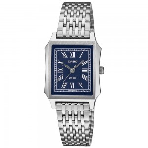 CASIO Collection Ασημί Ανοξείδωτο Ατσάλι μπρασελέ LTP-B190D-2BVER