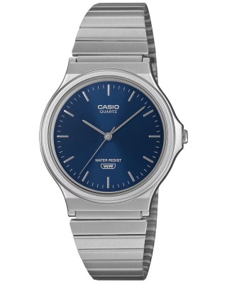 CASIO Collection Ασημί Ανοξείδωτο Ατσάλι μπρασελέ MQ-24DA-2AEF