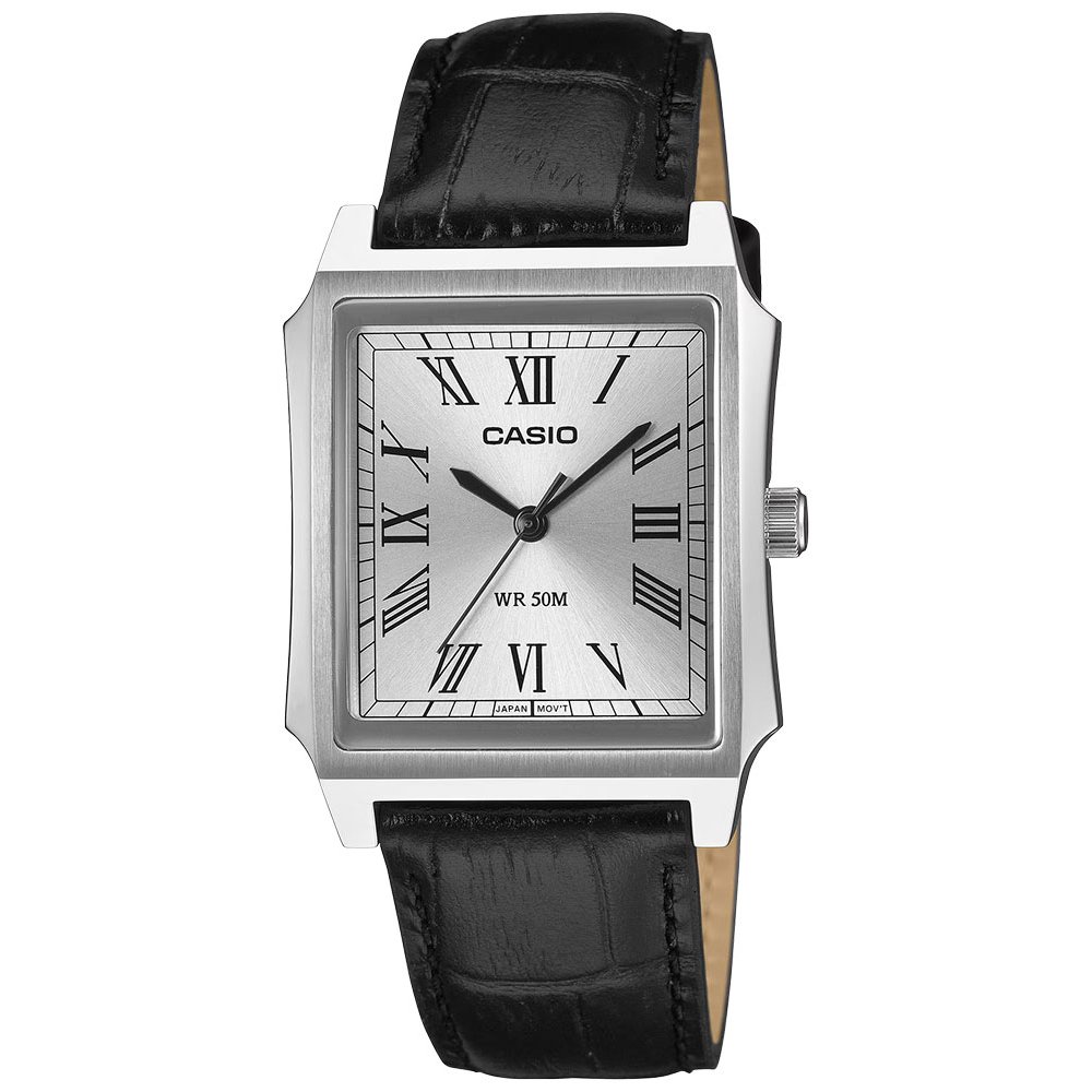 CASIO Collection Ρολόι Μαύρο Δερμάτινο Λουράκι MTP-B190L-7BVER