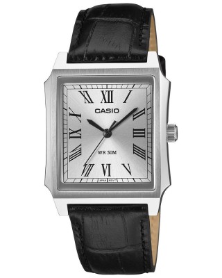 CASIO Collection Ρολόι Μαύρο Δερμάτινο Λουράκι MTP-B190L-7BVER