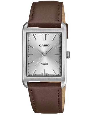CASIO Collection Ρολόι Καφέ Δερμάτινο λουράκι MTP-B215L-7AVER