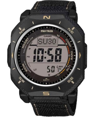CASIO Protrek Tough Solar Chronograph Ρολόι Μαύρο Υφασμάτινο λουράκι PRG-69B-1ER
