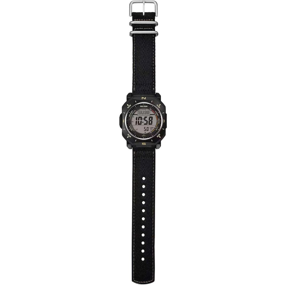 CASIO Protrek Tough Solar Chronograph Ρολόι Μαύρο Υφασμάτινο λουράκι PRG-69B-1ER