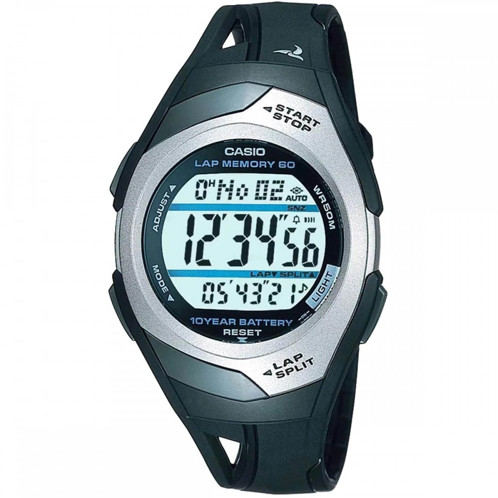 CASIO Collection Ρολόι Μαύρο Καουτσούκ λουράκι STR-300C-1VEF
