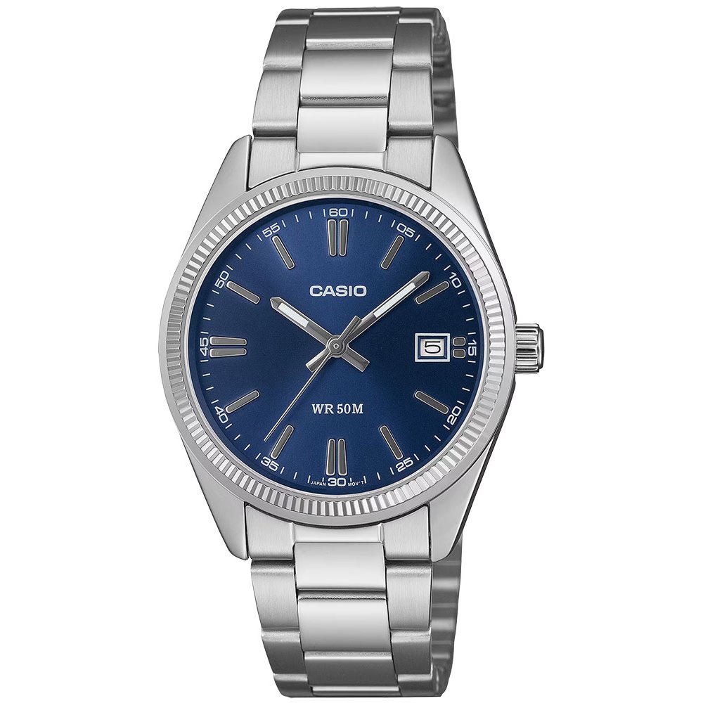 CASIO Collection Ρολόι Unisex Ασημί ανοξείδωτο ατσάλι μπρασελέ UTP-1302PD-2A1VEF