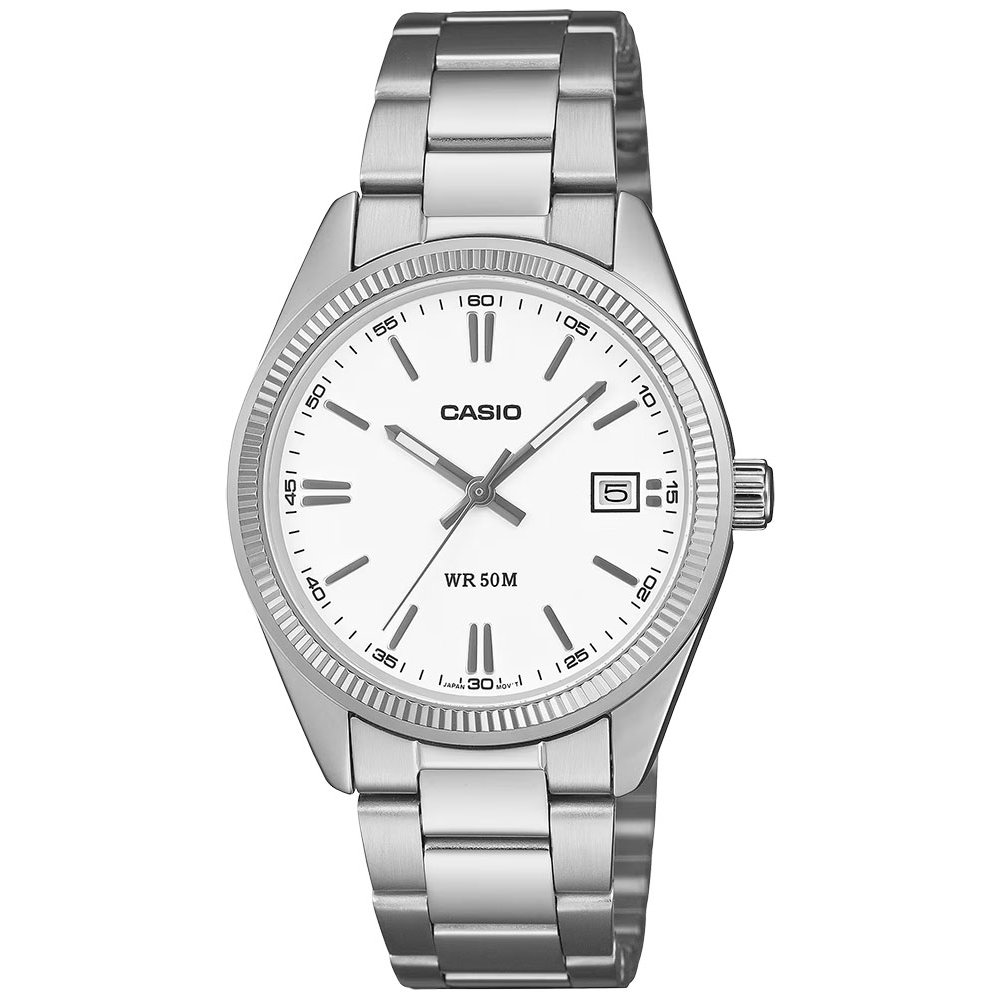 CASIO Collection Ρολόι Unisex Ασημί ανοξείδωτο ατσάλι μπρασελέ UTP-1302PD-7AVEF