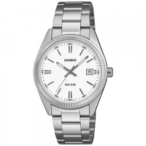 CASIO Collection Ρολόι Unisex Ασημί ανοξείδωτο ατσάλι μπρασελέ UTP-1302PD-7AVEF